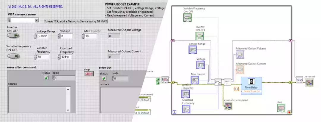 labview drivers power source
